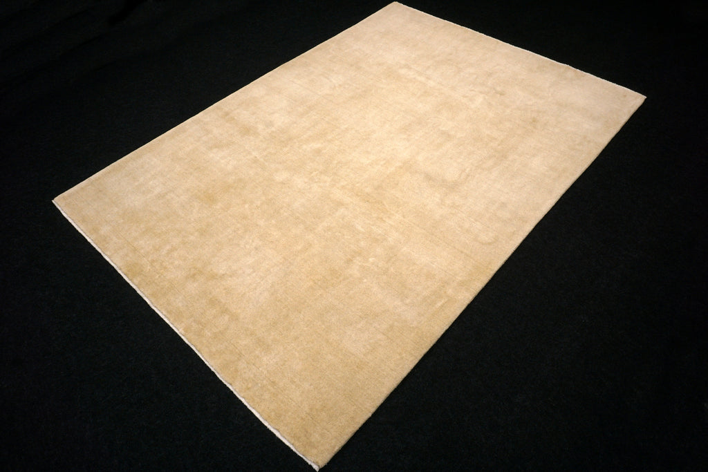 Gabbeh Uni Einfarbig 297 x 210 cm Beige Handgeknüpft