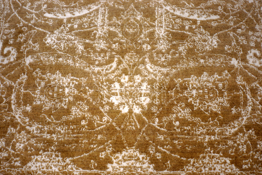 Isfahan Teppich 193 x 151 cm Modern Perserteppich Beige Weiß