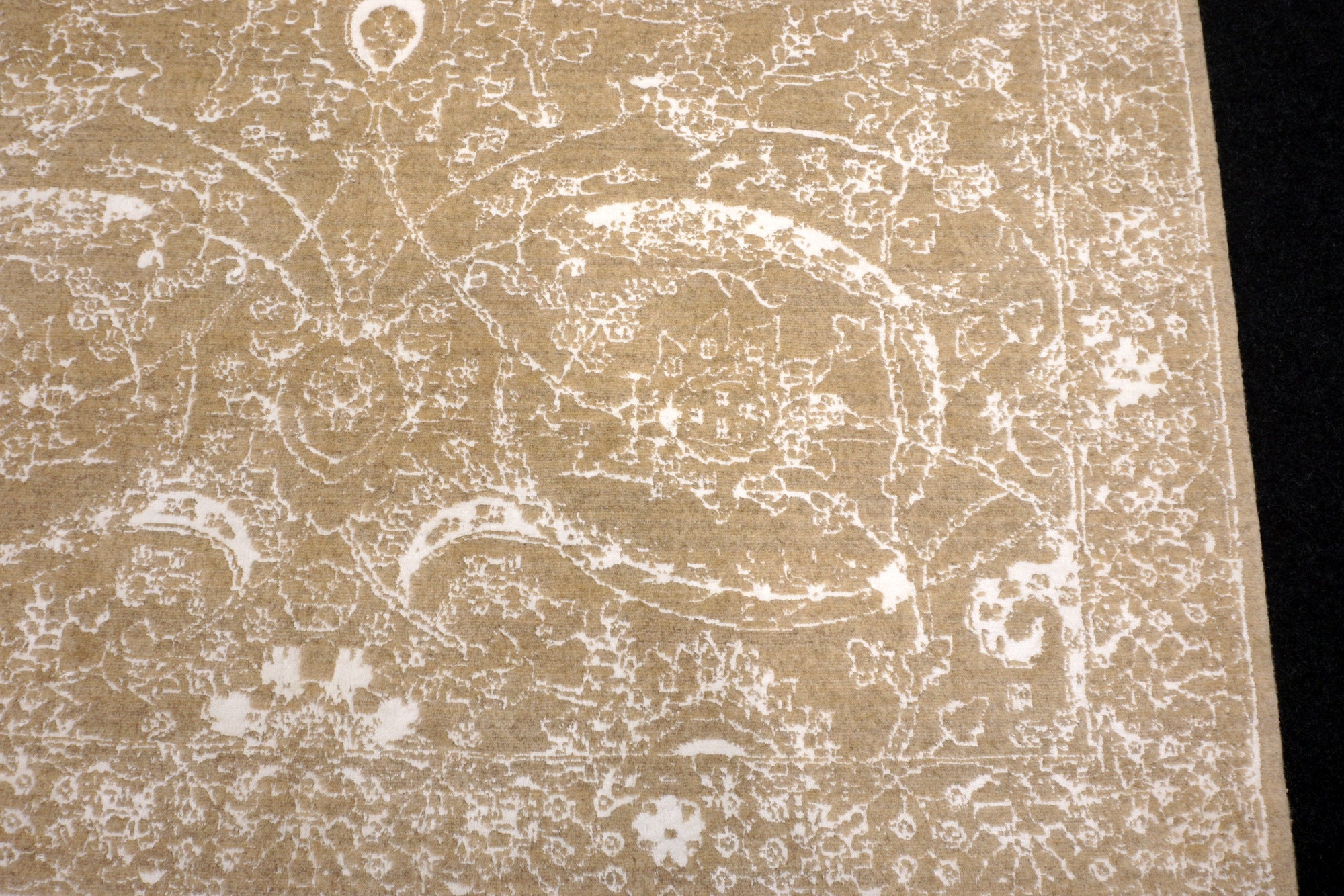 Isfahan Teppich 193 x 151 cm Modern Perserteppich Beige Weiß