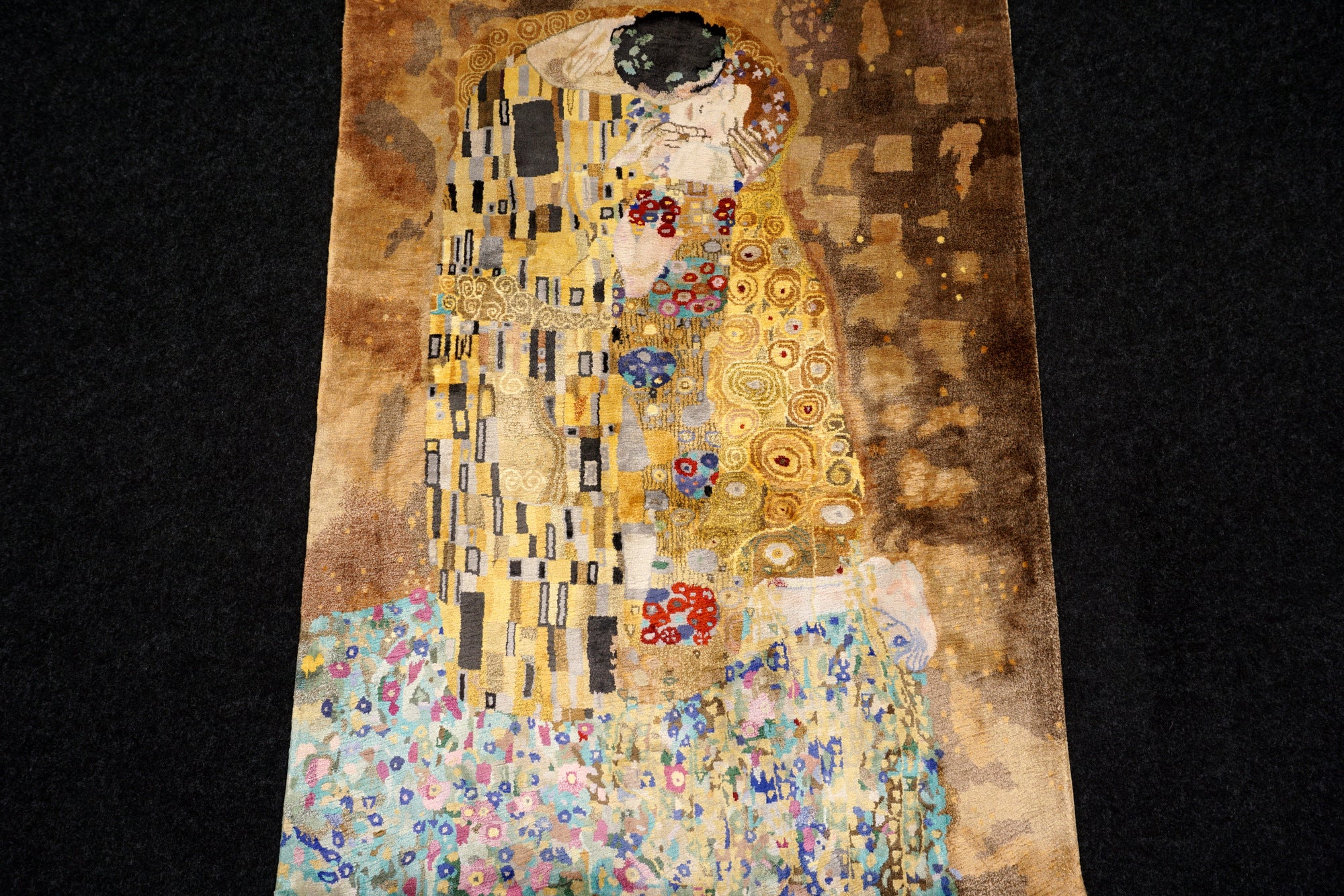 Gustav Klimt Der Kuss 110 x 80 cm Seidenteppich