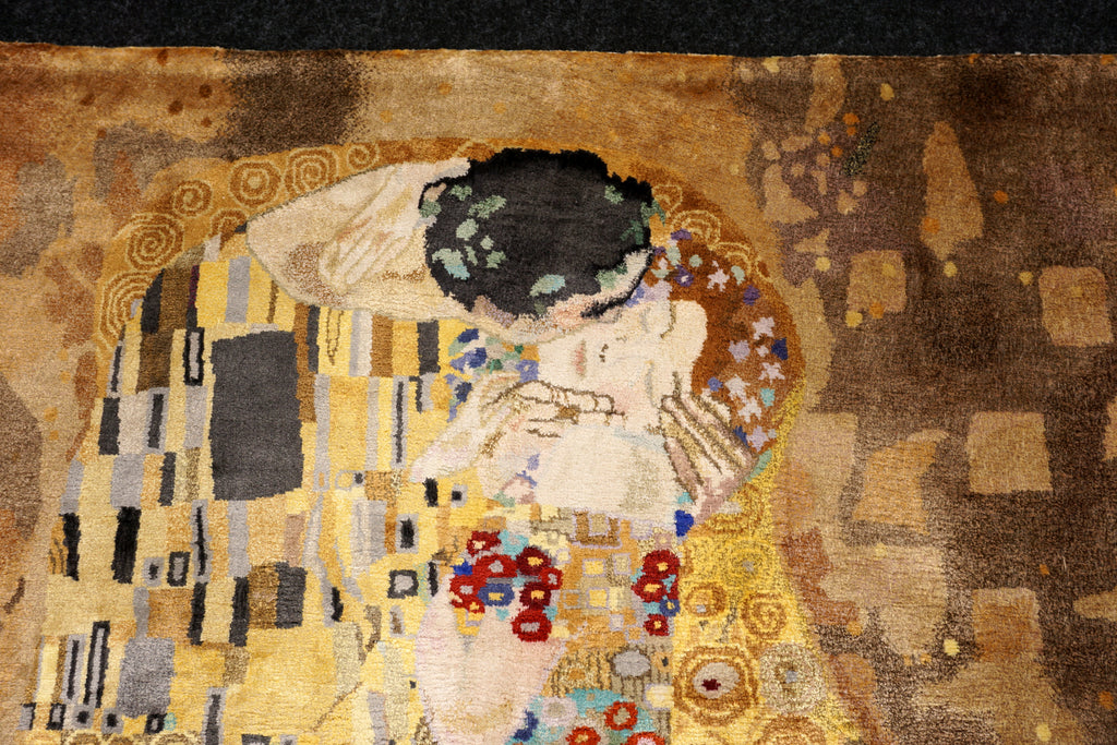 Gustav Klimt Der Kuss 110 x 80 cm Seidenteppich