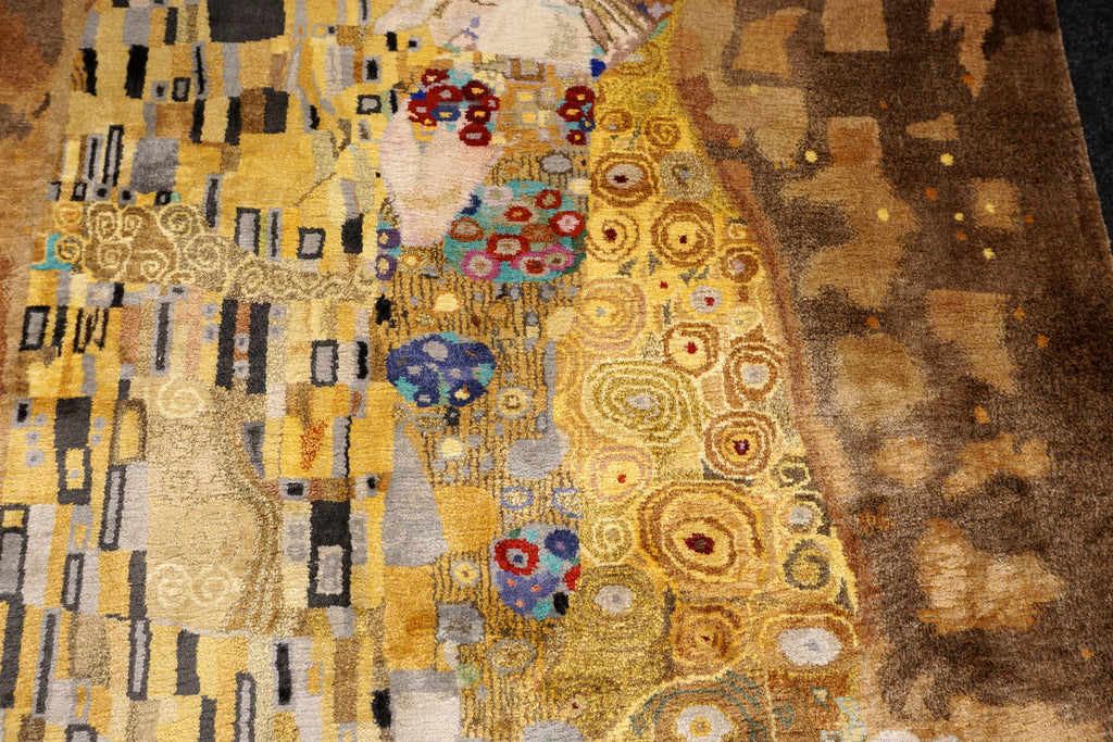 Gustav Klimt Der Kuss 110 x 80 cm Seidenteppich