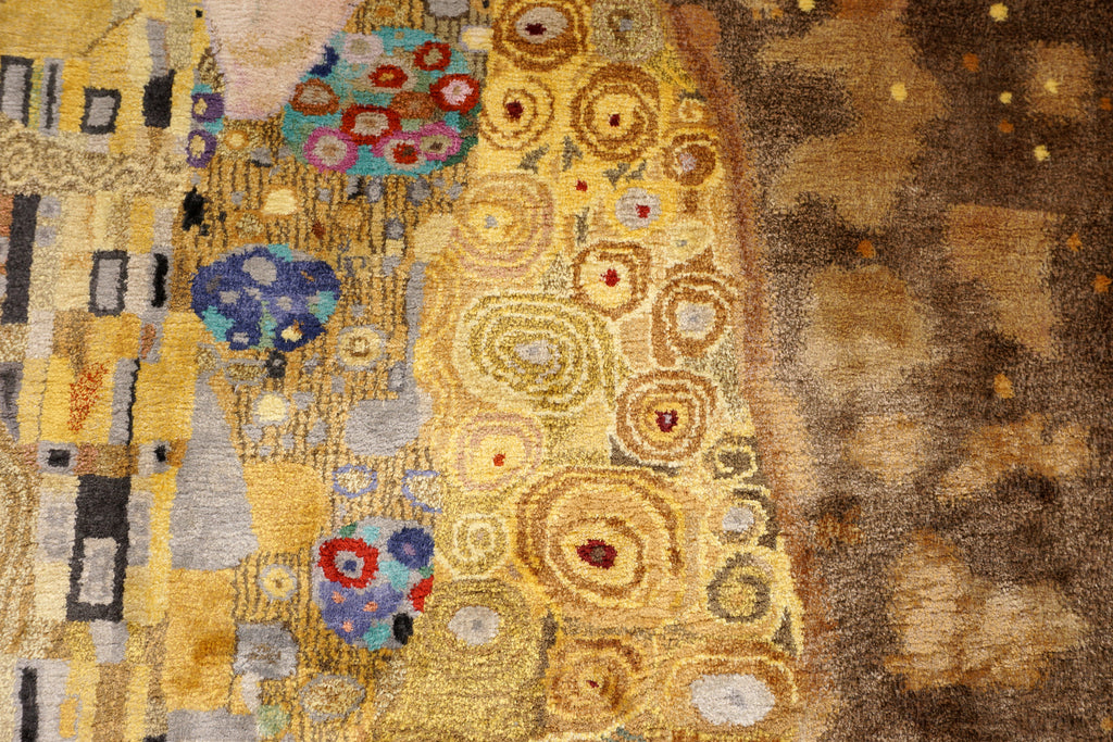 Gustav Klimt Der Kuss 110 x 80 cm Seidenteppich