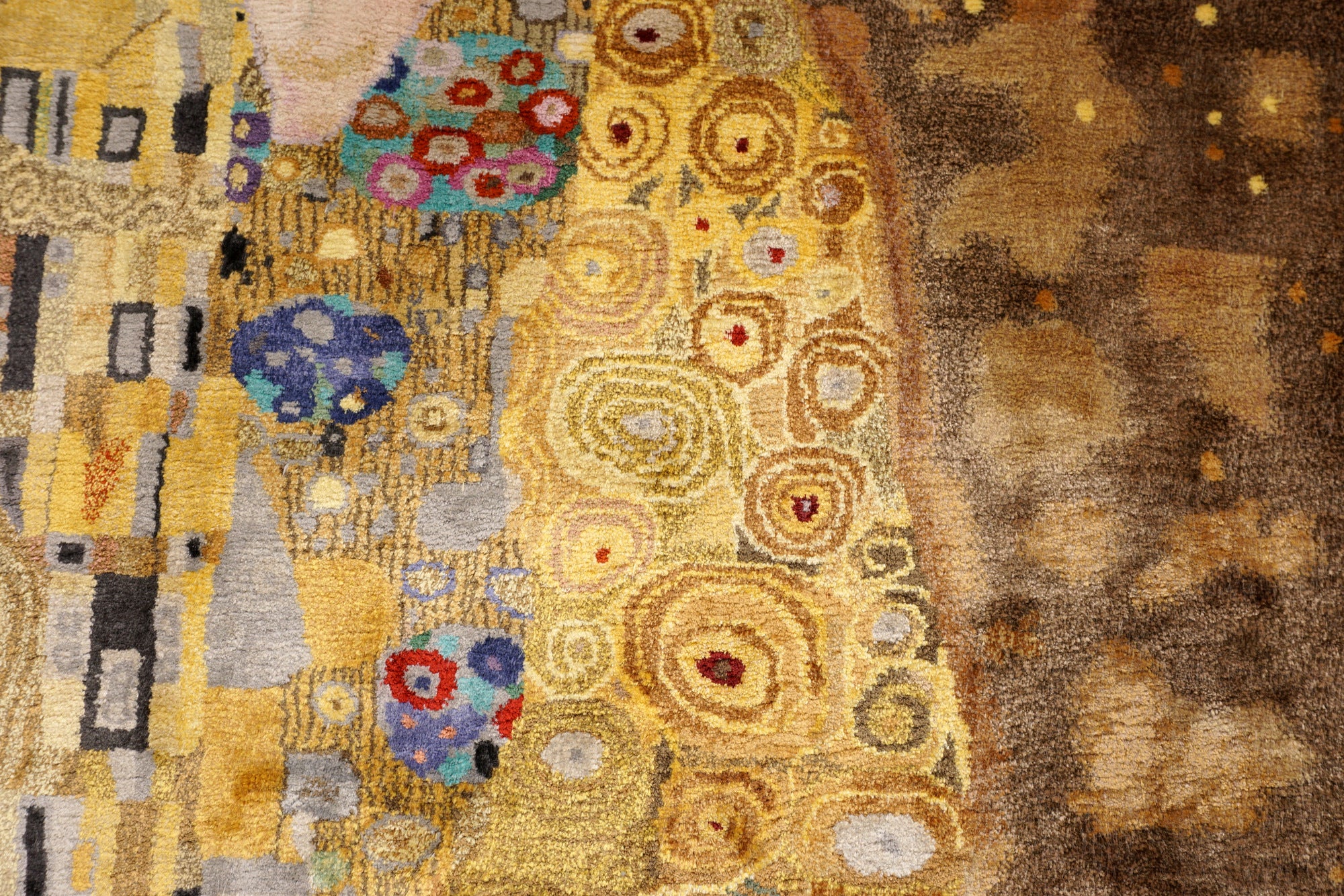 Gustav Klimt Der Kuss 110 x 80 cm Seidenteppich