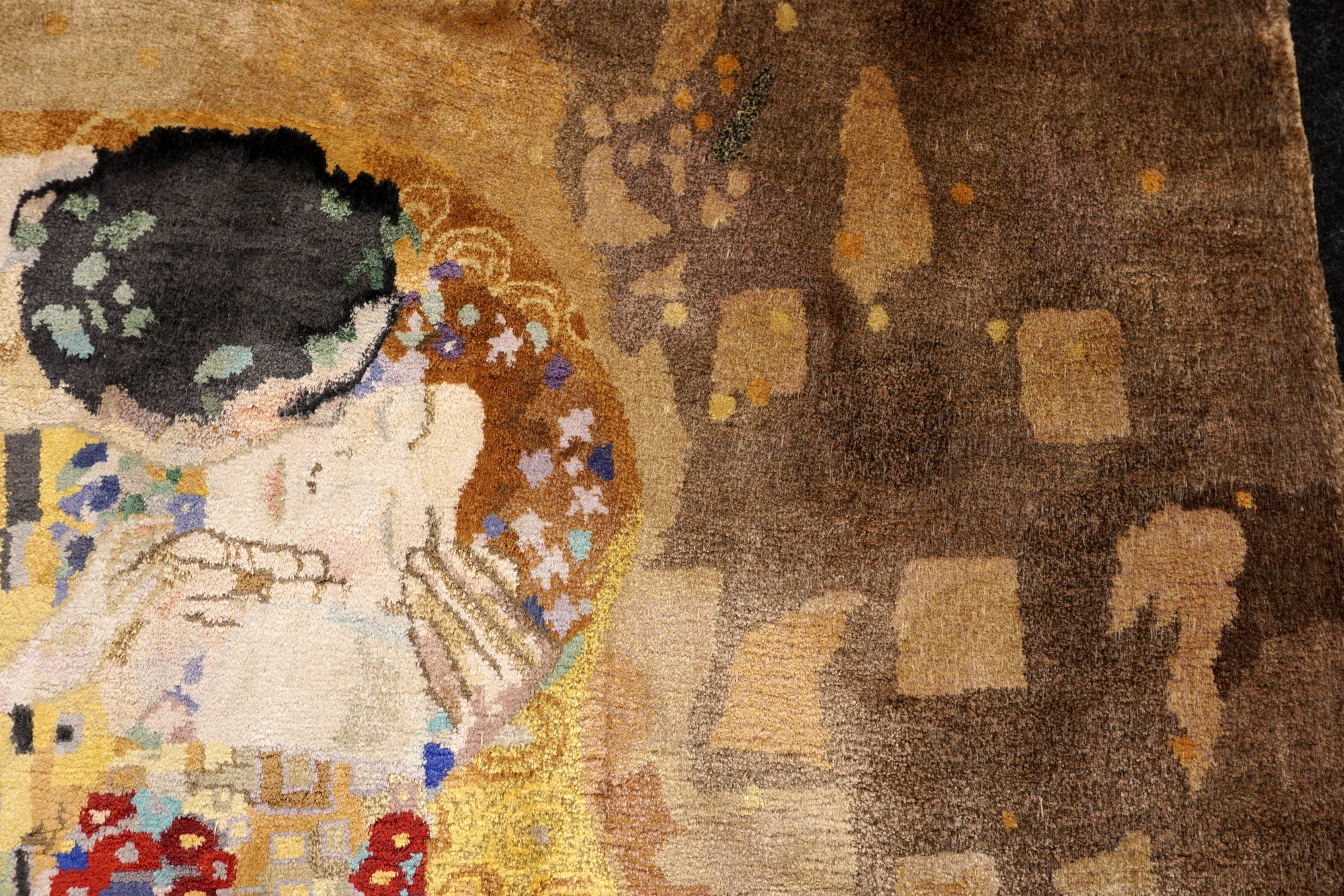 Gustav Klimt Der Kuss 110 x 80 cm Seidenteppich