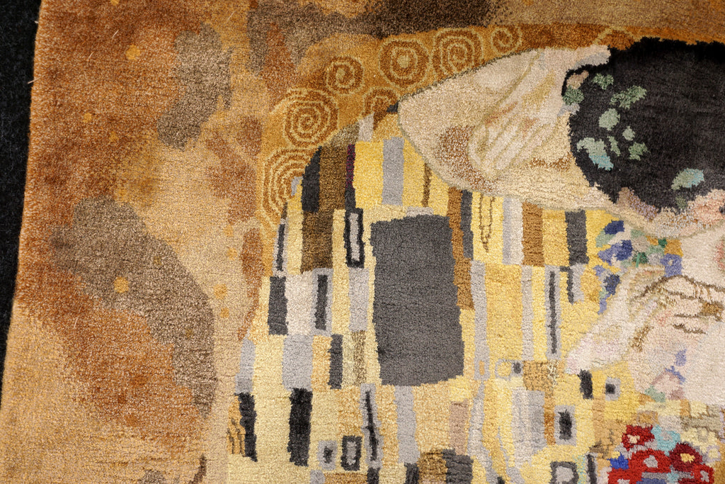 Gustav Klimt Der Kuss 110 x 80 cm Seidenteppich