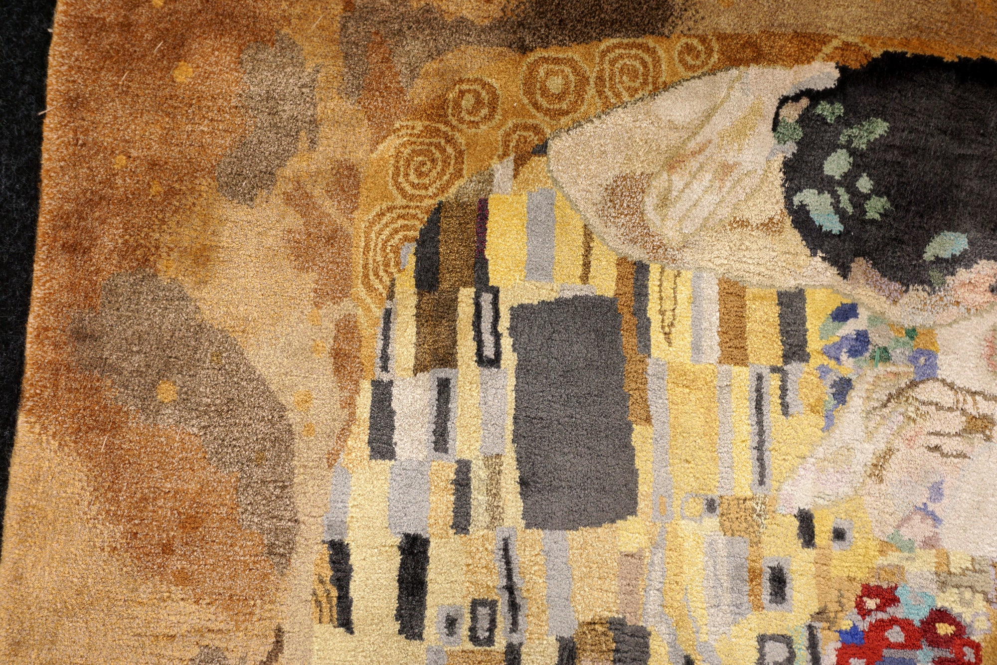 Gustav Klimt Der Kuss 110 x 80 cm Seidenteppich