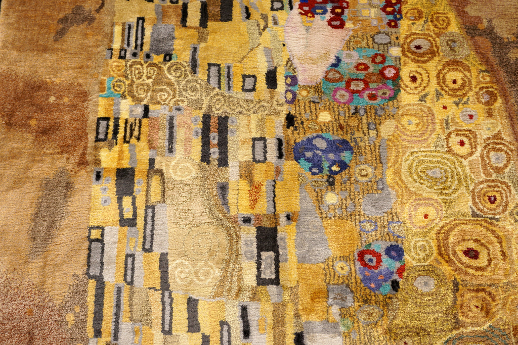 Gustav Klimt Der Kuss 110 x 80 cm Seidenteppich