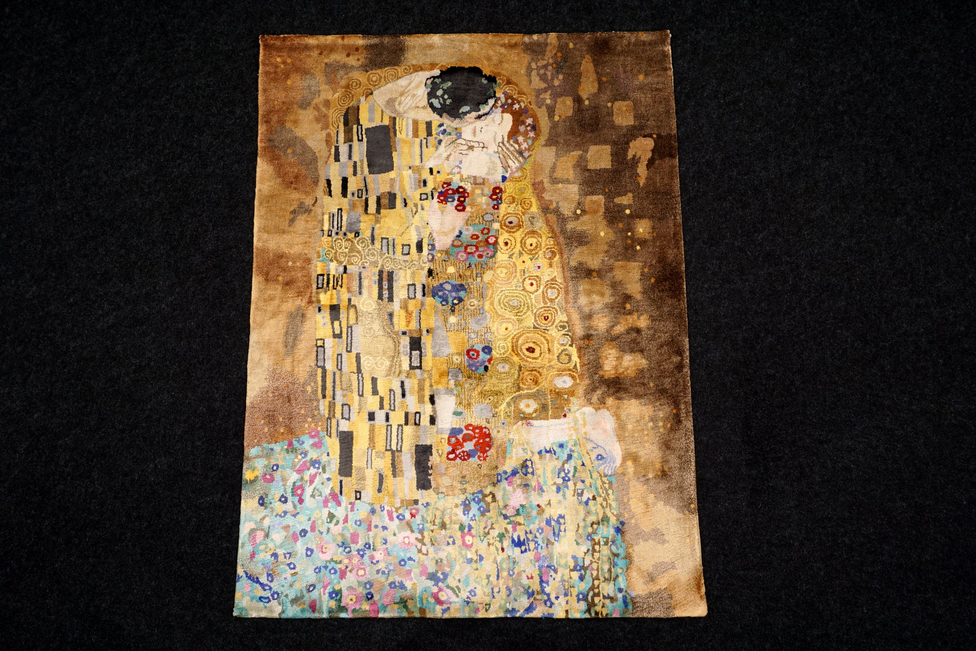 Gustav Klimt Der Kuss 110 x 80 cm Seidenteppich