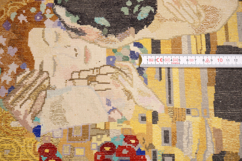 Gustav Klimt Der Kuss 110 x 80 cm Seidenteppich
