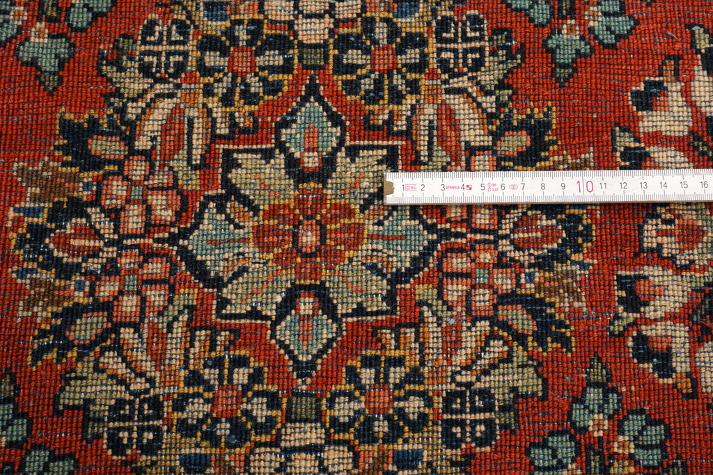 Läufer Sarough 317 x 81 cm Rot Handgeknüpft