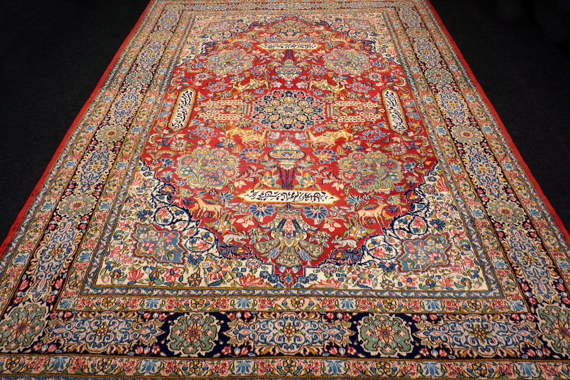 Kerman Kirman Lawar 342 x 254 cm Perserteppich Handgeknüpft