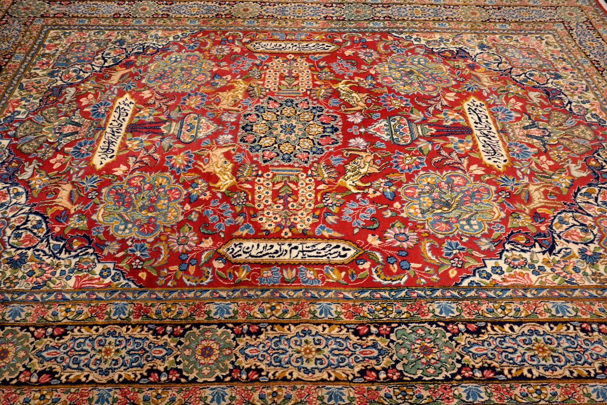 Kerman Kirman Lawar 342 x 254 cm Perserteppich Handgeknüpft