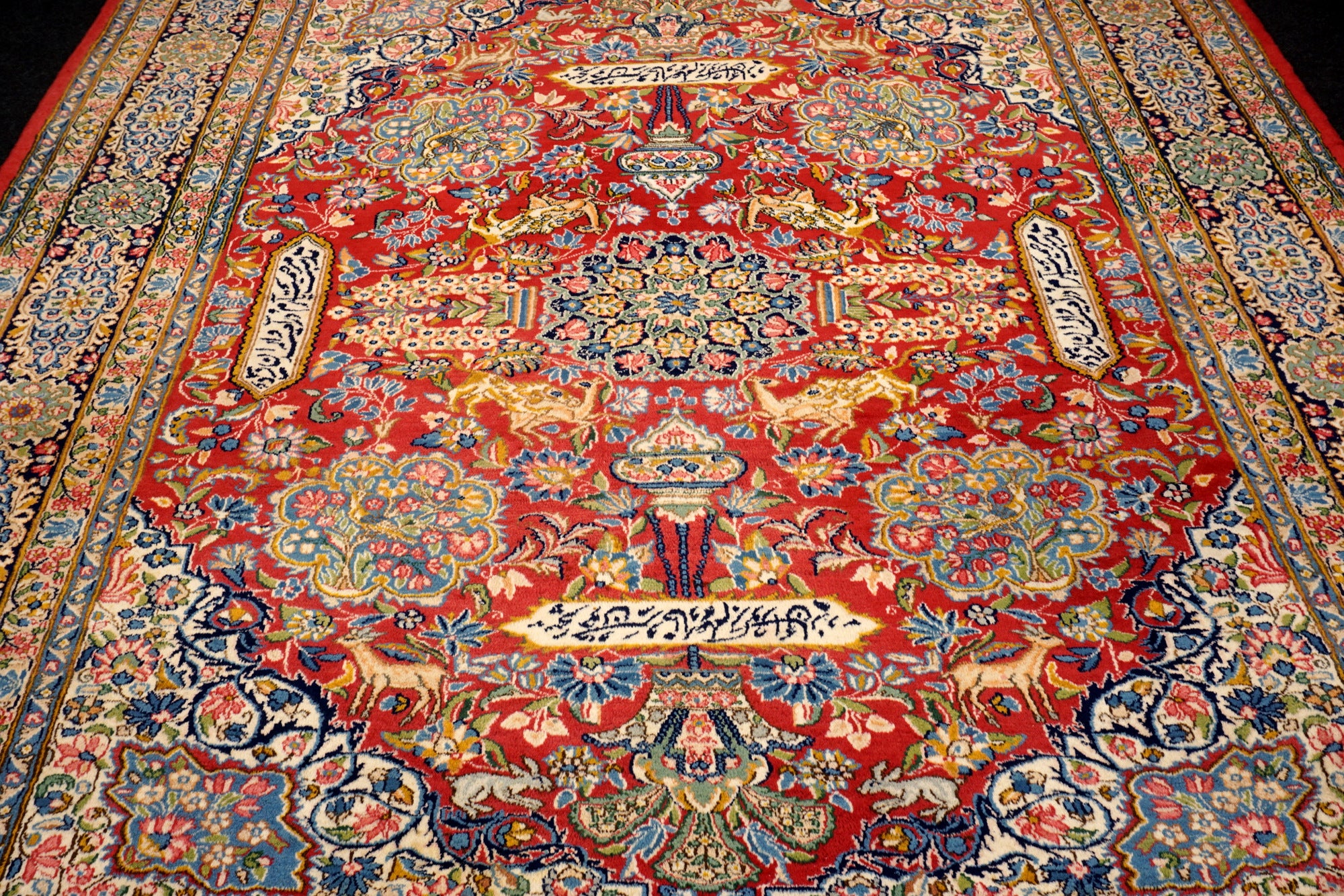 Kerman Kirman Lawar 342 x 254 cm Perserteppich Handgeknüpft