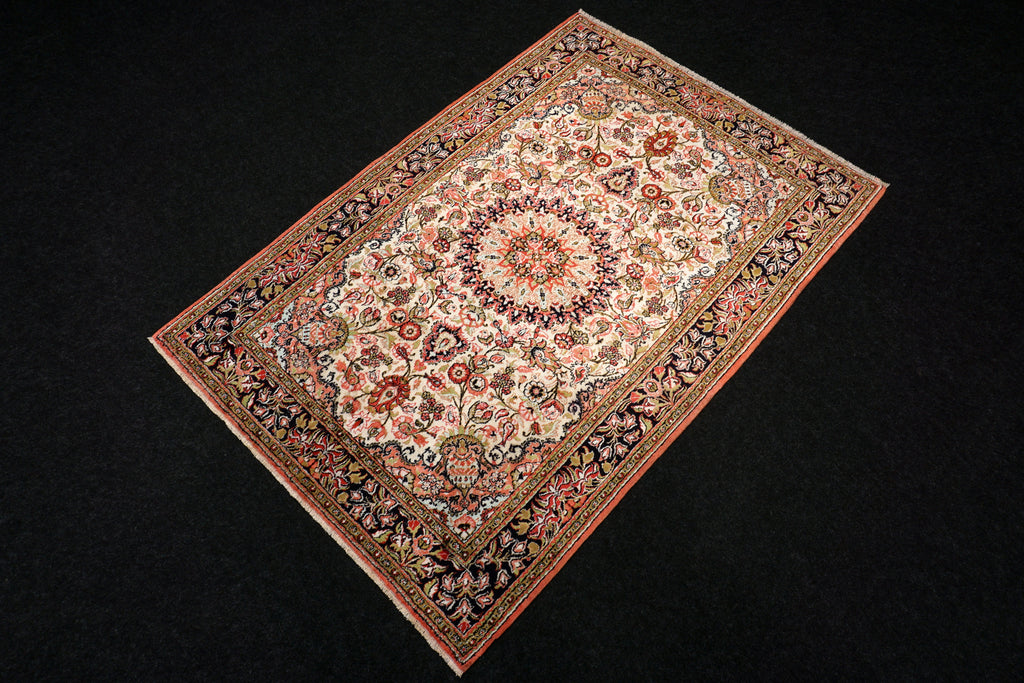 Ghom Seidenteppich 156 x 107 cm Perserteppich Handgeknüpft