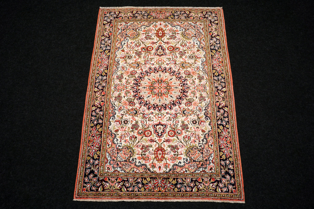 Ghom Seidenteppich 156 x 107 cm Perserteppich Handgeknüpft