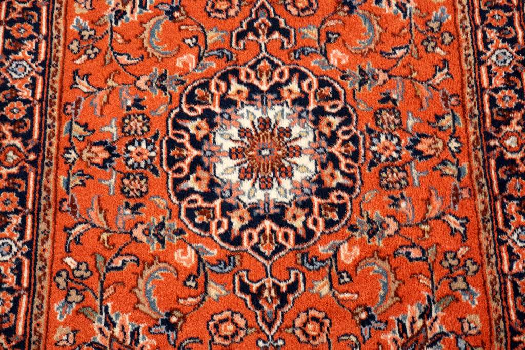 Indischer Sarough Läufer 301 x 77 cm Rot Handgeknüpft