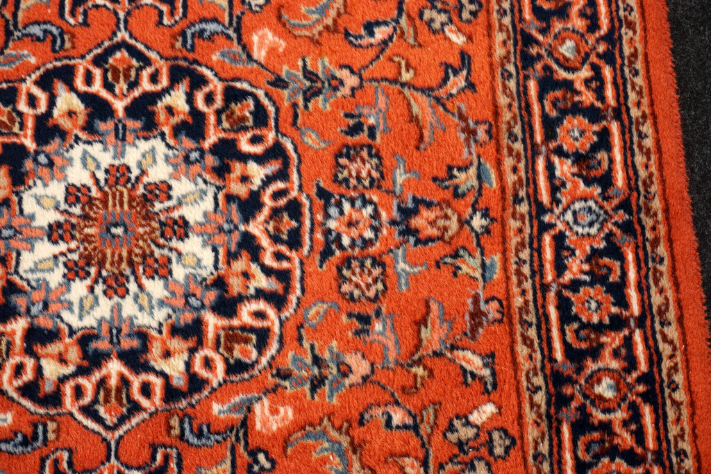 Indischer Sarough Läufer 301 x 77 cm Rot Handgeknüpft
