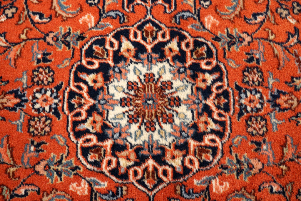 Indischer Sarough Läufer 301 x 77 cm Rot Handgeknüpft