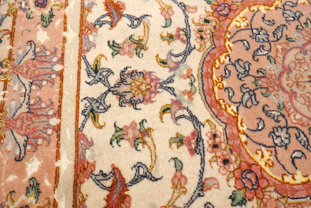 Täbriz Teppich 163 x 102 cm Beige Gold Perserteppich