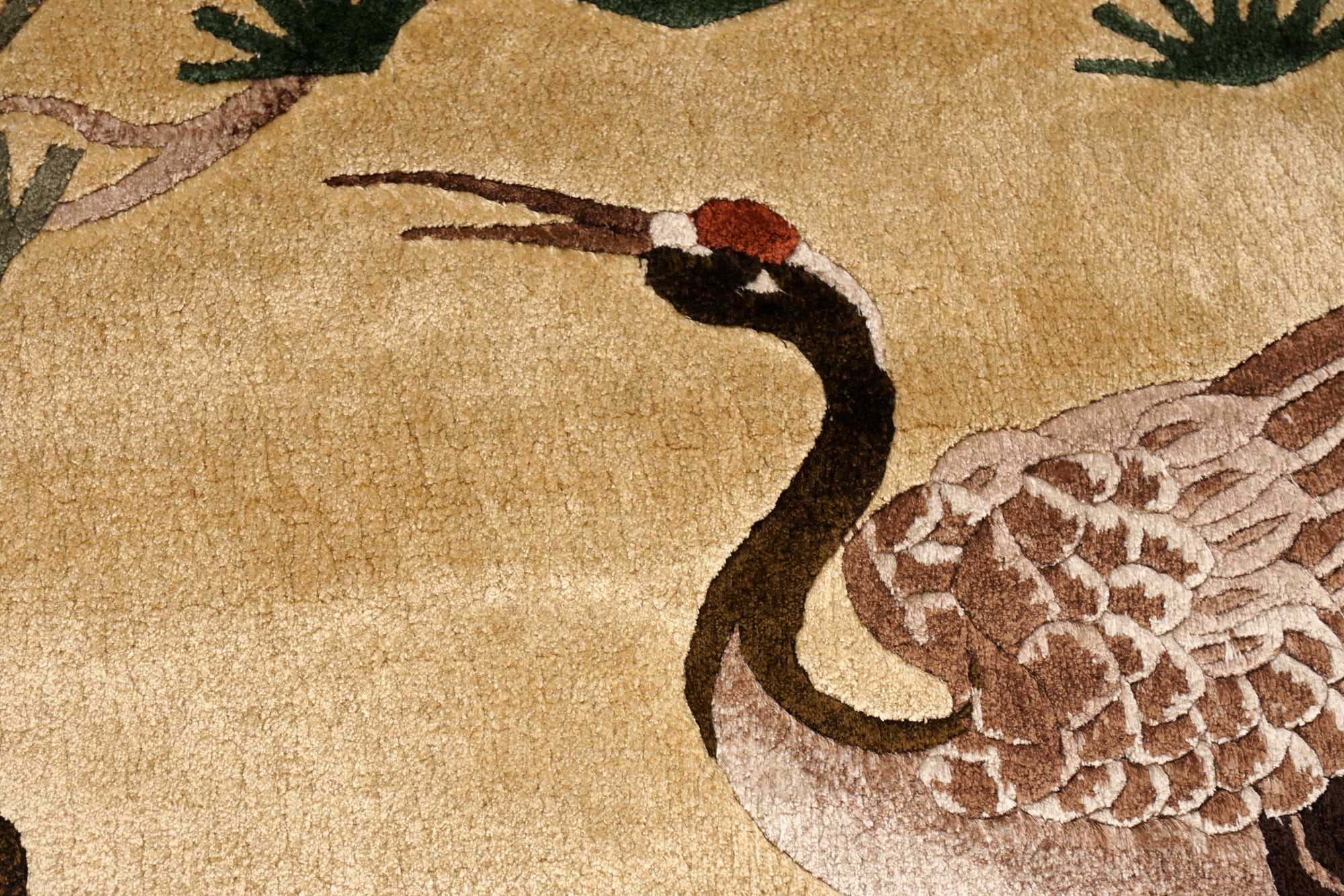 China Seidenteppich Vogelmotive 90 x 65 cm Orient Teppich Handgeknüpft