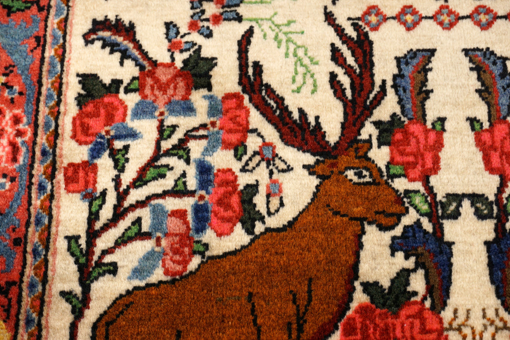 Sarough Perserteppich mit Hirschmotiv