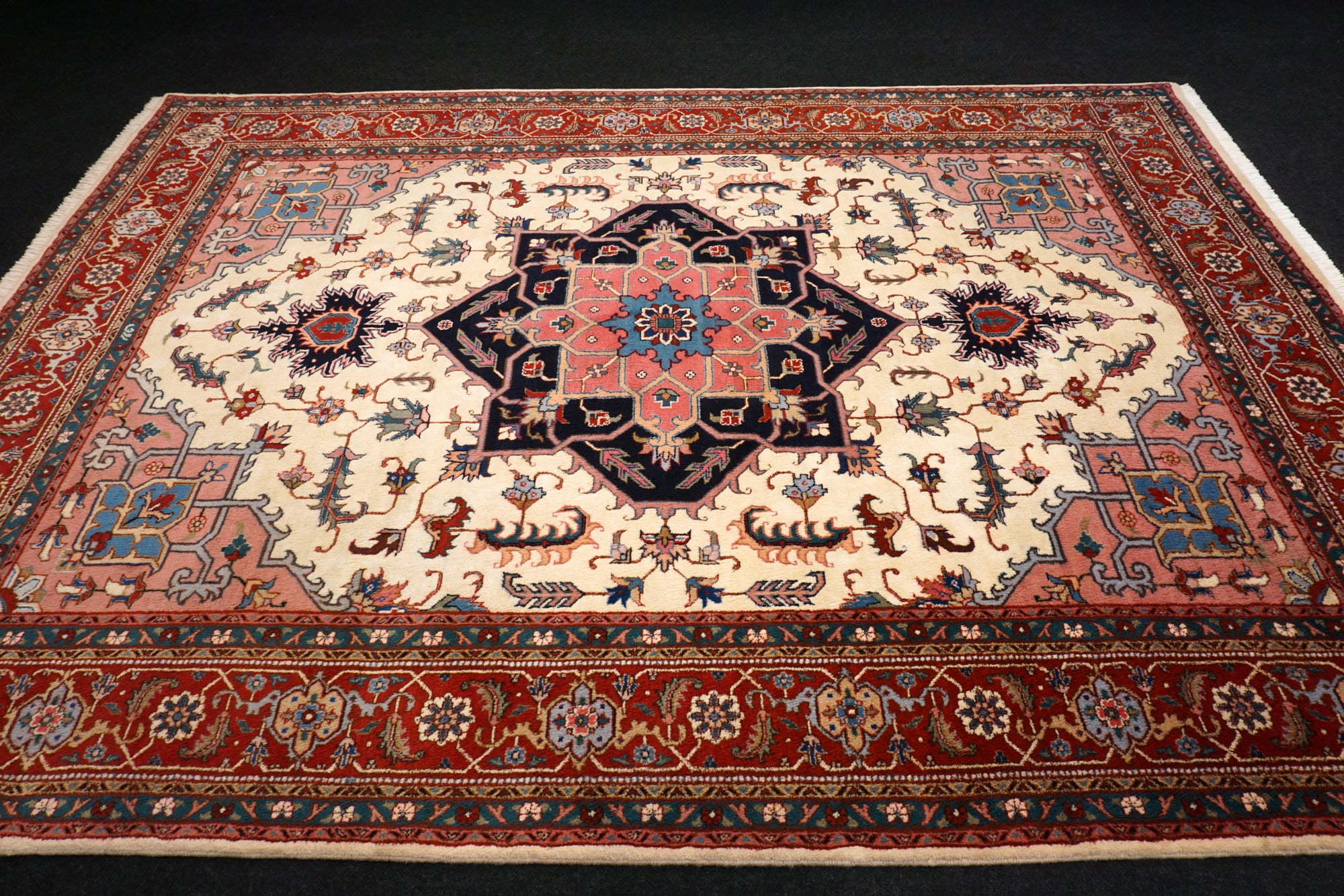 Heriz Teppich 341 x 246 cm Perserteppich Handgeknüpft