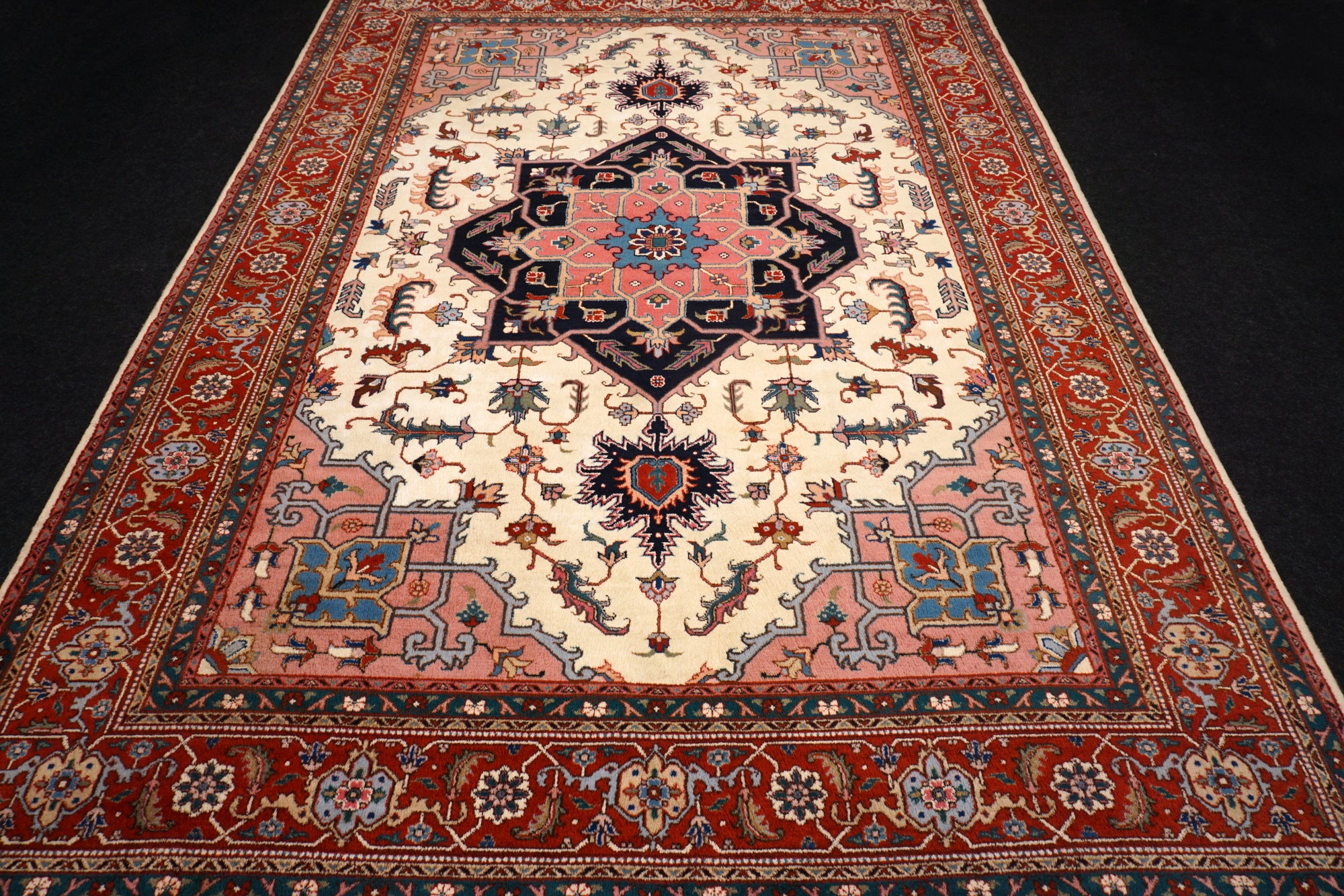 Heriz Teppich 341 x 246 cm Perserteppich Handgeknüpft