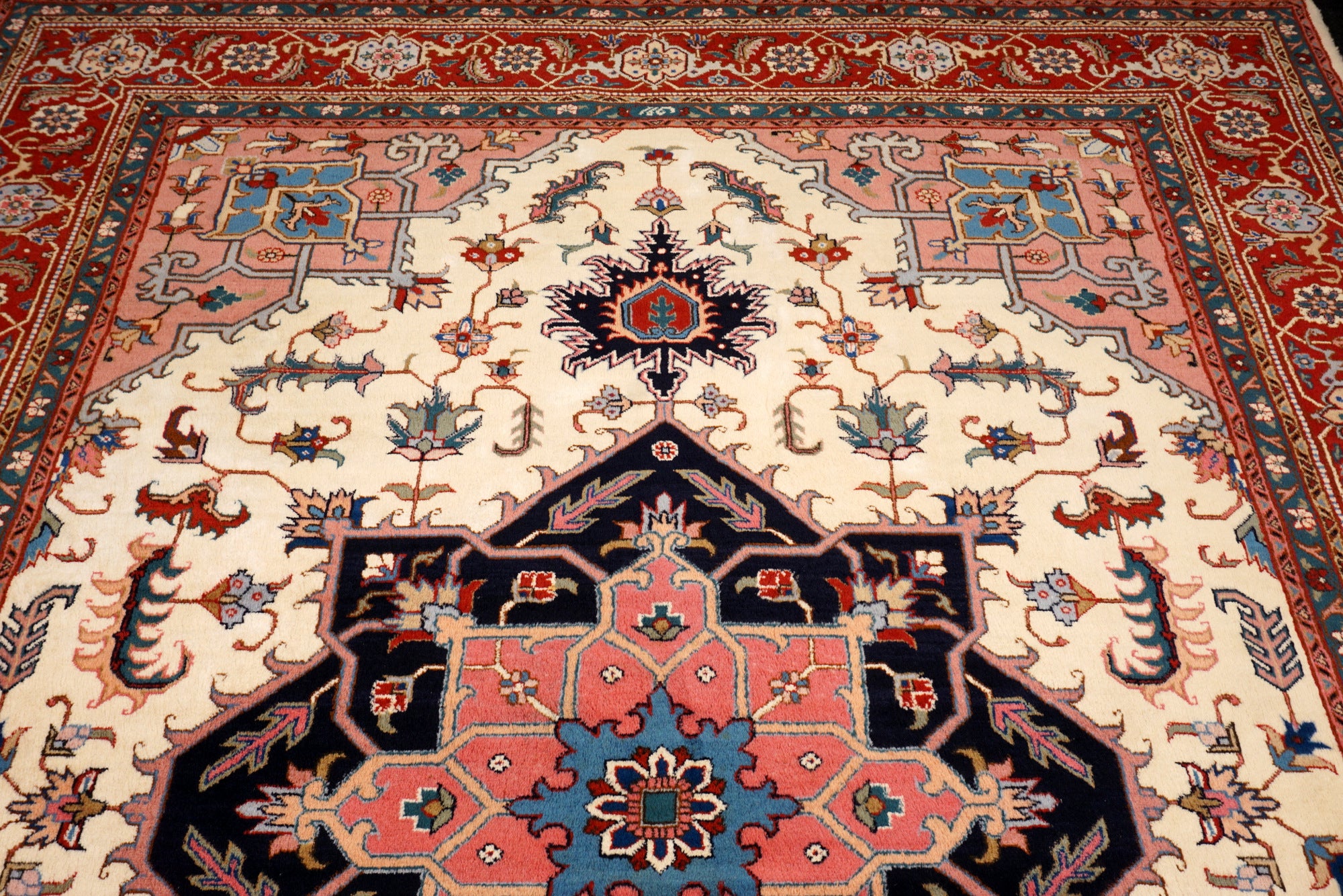 Heriz Teppich 341 x 246 cm Perserteppich Handgeknüpft