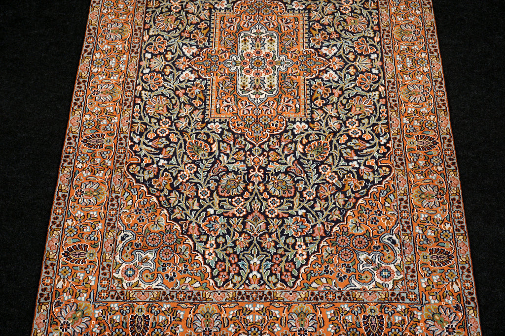 Seidenteppich Kaschmir 152 x 93 cm Ghom Muster