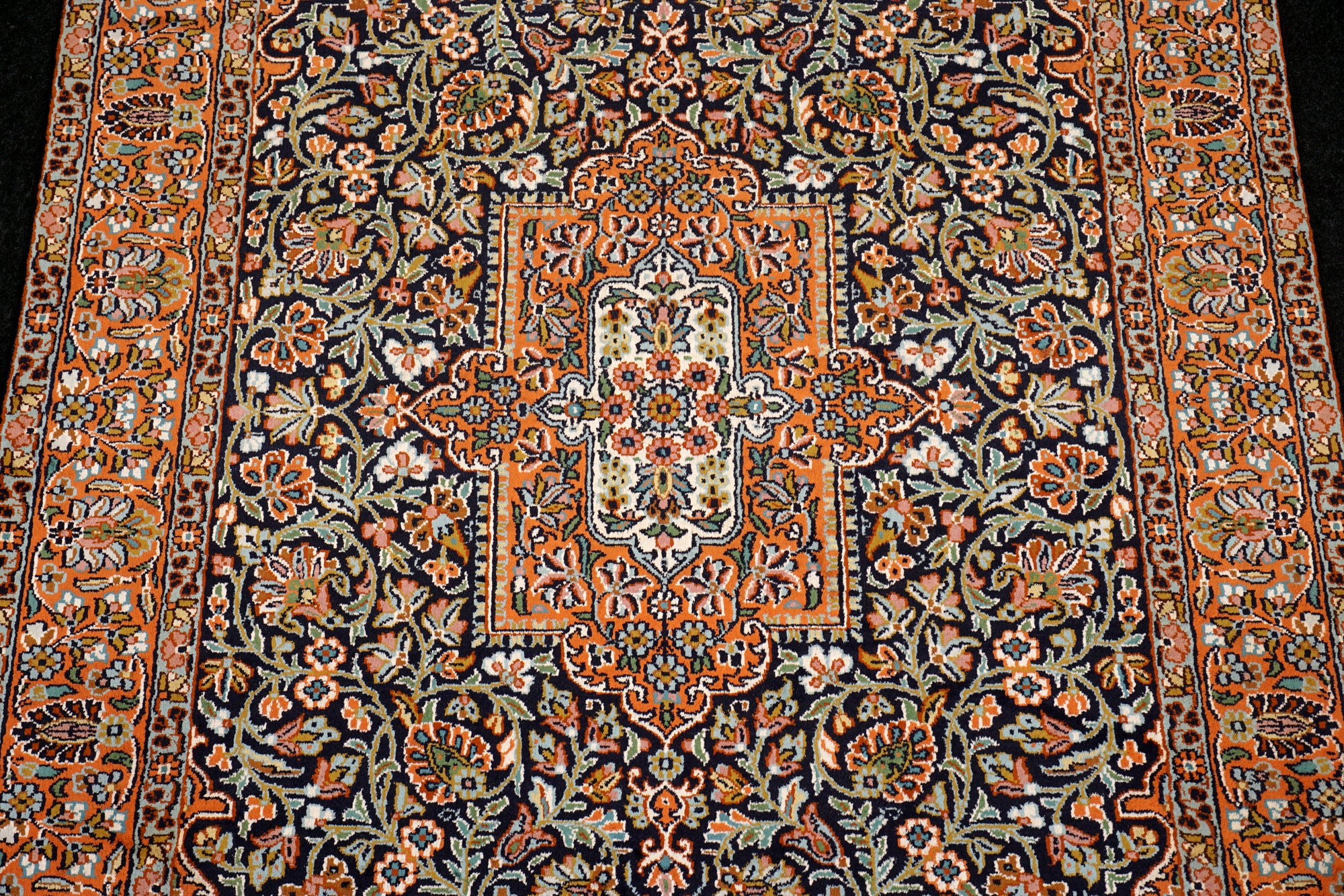 Seidenteppich Kaschmir 152 x 93 cm Ghom Muster