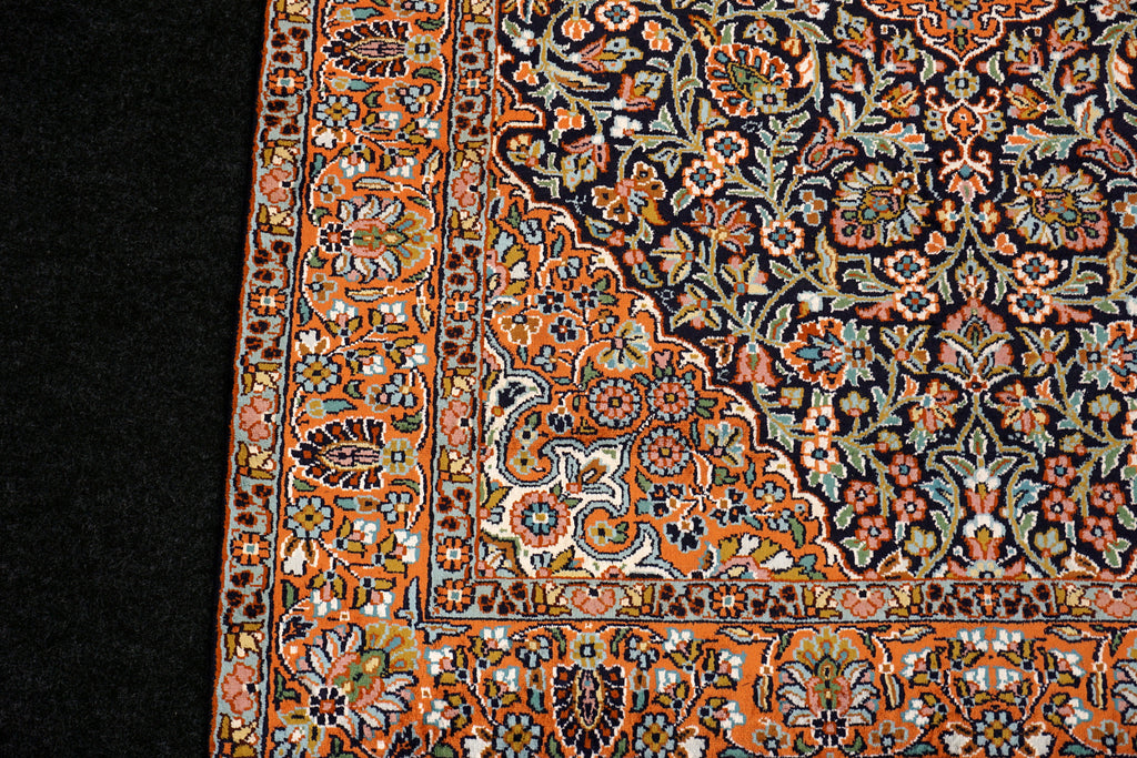 Seidenteppich Kaschmir 152 x 93 cm Ghom Muster