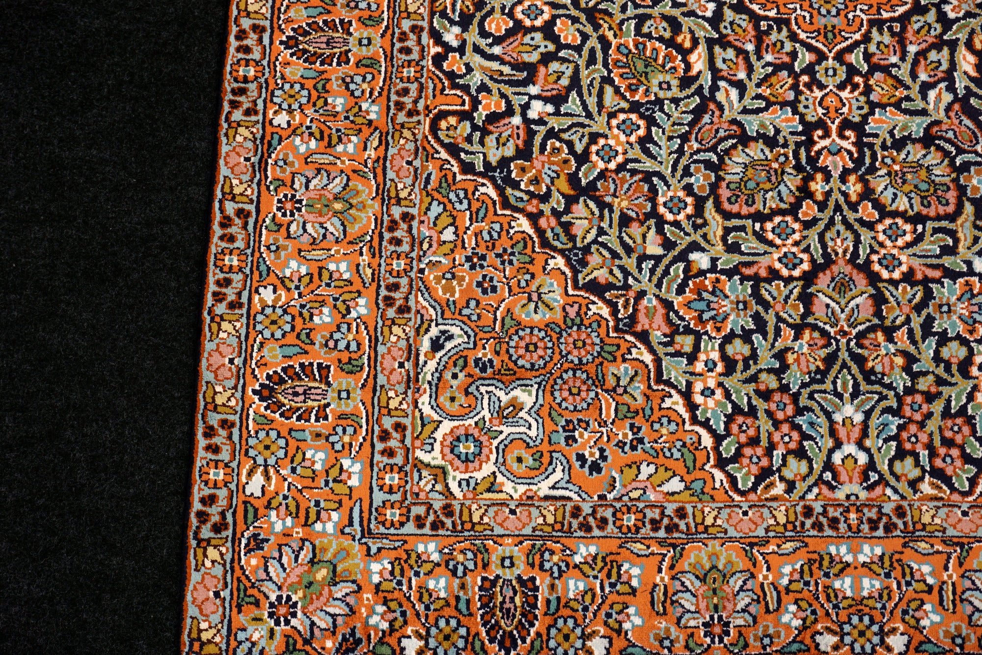 Seidenteppich Kaschmir 152 x 93 cm Ghom Muster