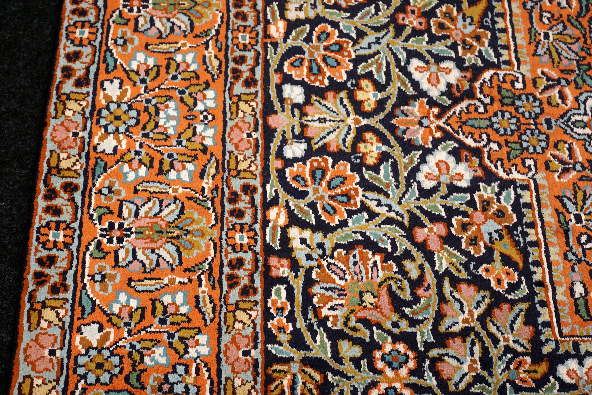 Seidenteppich Kaschmir 152 x 93 cm Ghom Muster