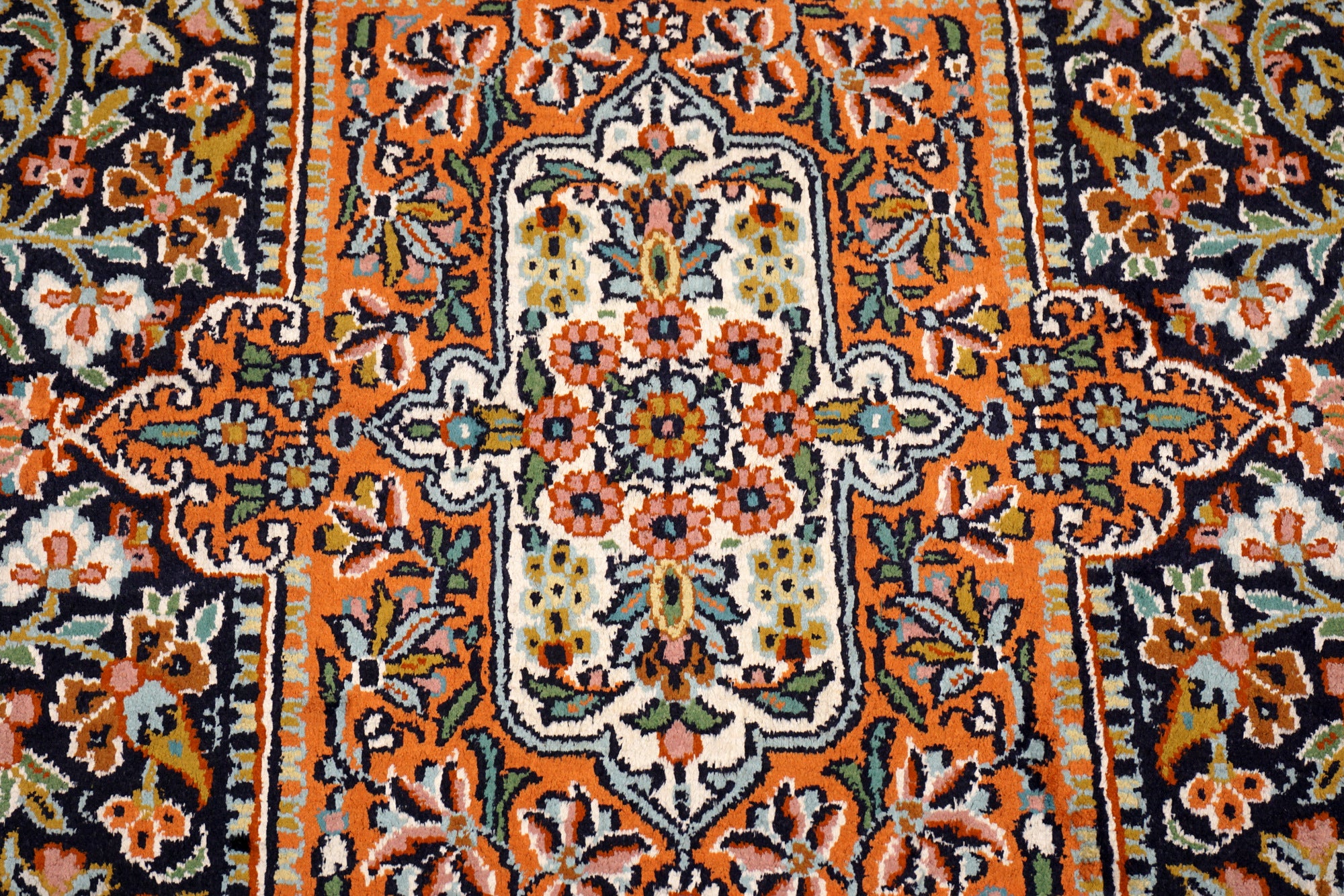 Seidenteppich Kaschmir 152 x 93 cm Ghom Muster