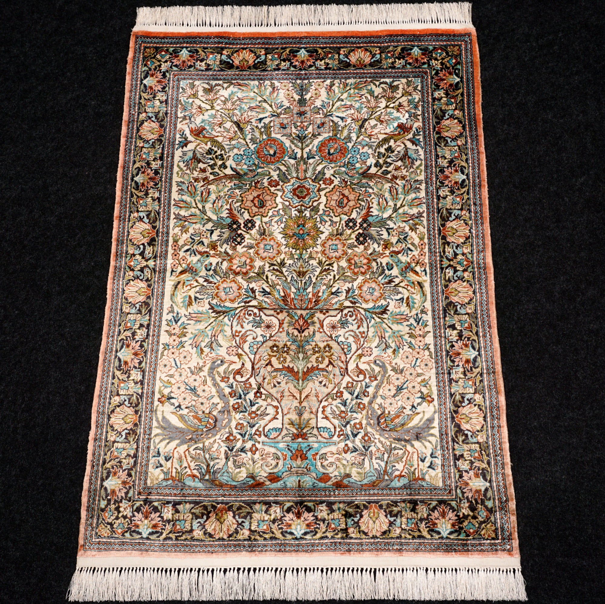 China Ghom Seidenteppich 94 x 63 cm Seide