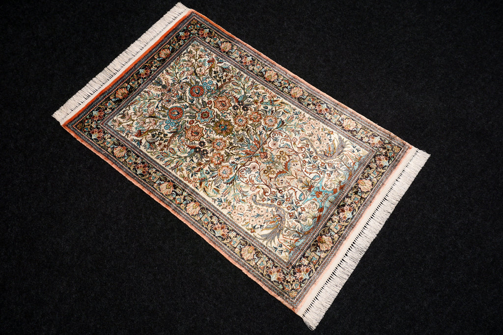 China Ghom Seidenteppich 94 x 63 cm Seide