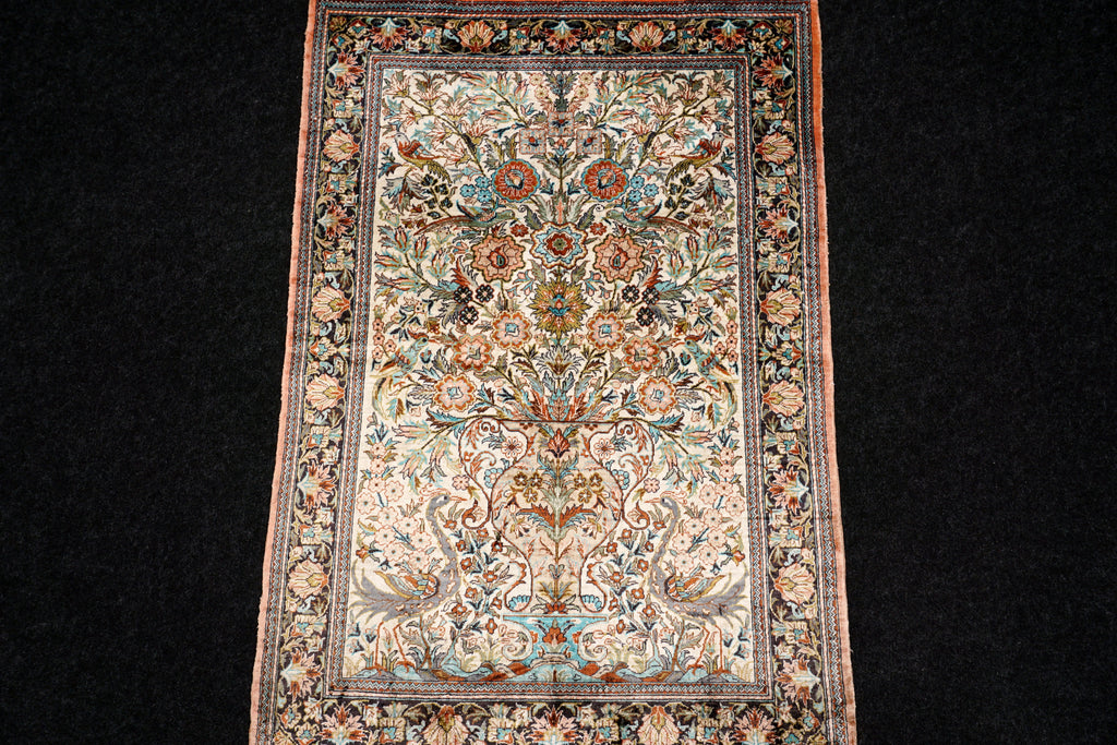 China Ghom Seidenteppich 94 x 63 cm Seide