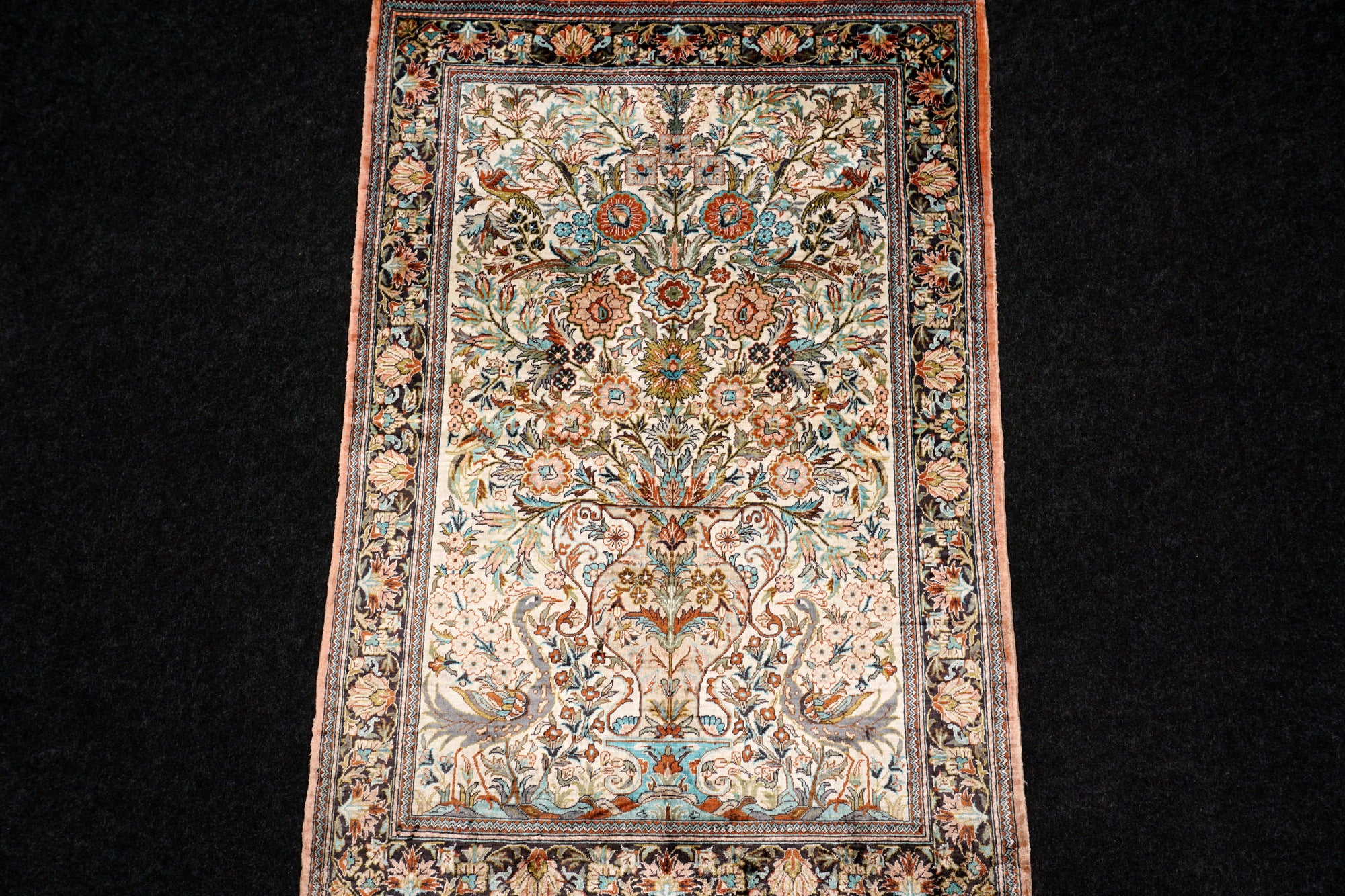 China Ghom Seidenteppich 94 x 63 cm Seide