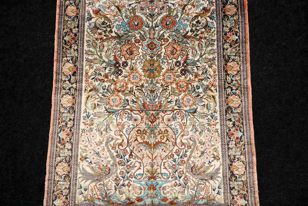 China Ghom Seidenteppich 94 x 63 cm Seide