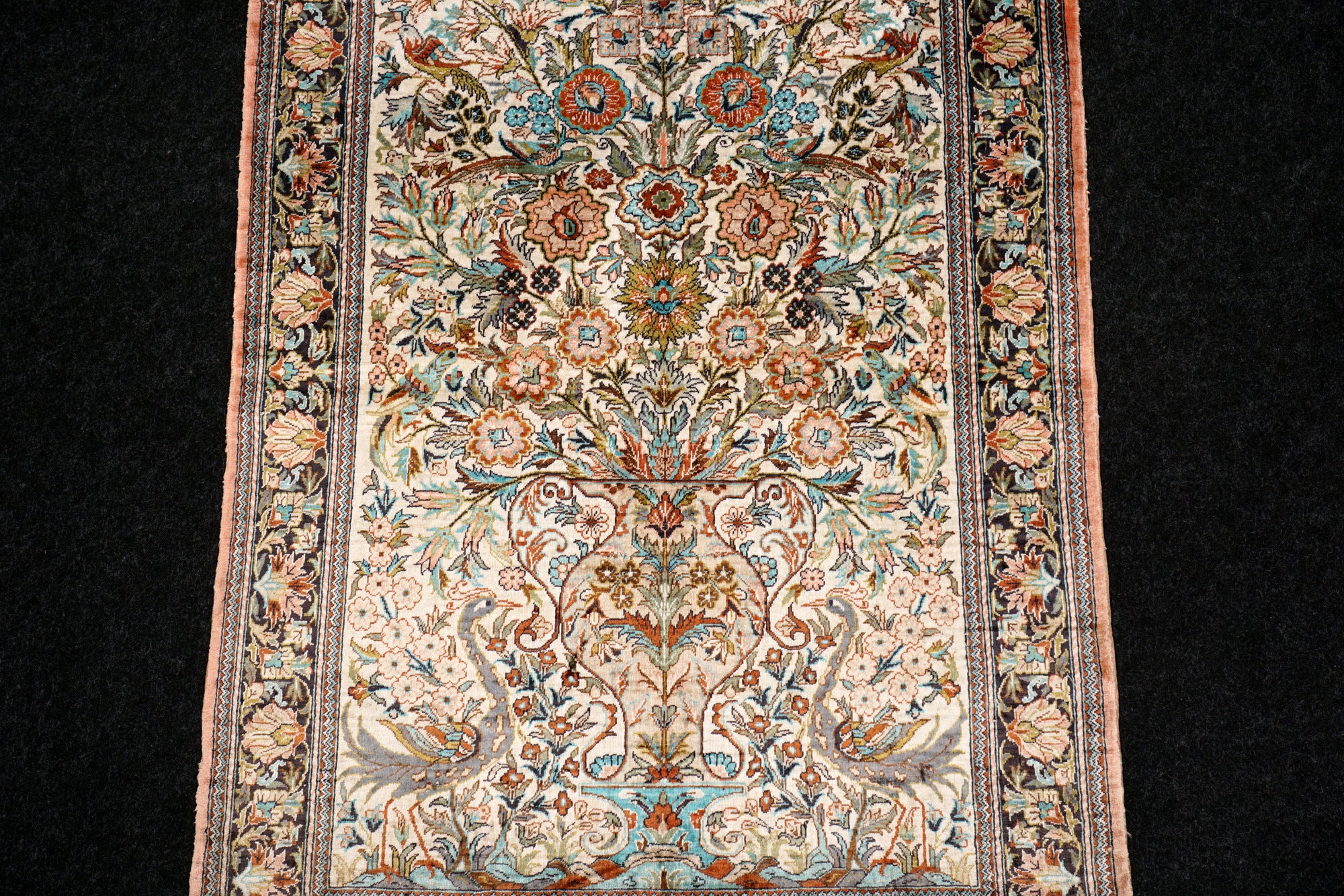 China Ghom Seidenteppich 94 x 63 cm Seide