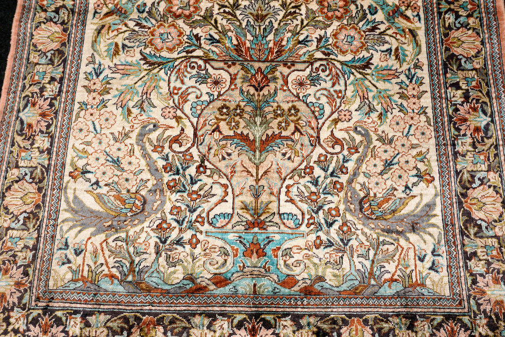 China Ghom Seidenteppich 94 x 63 cm Seide