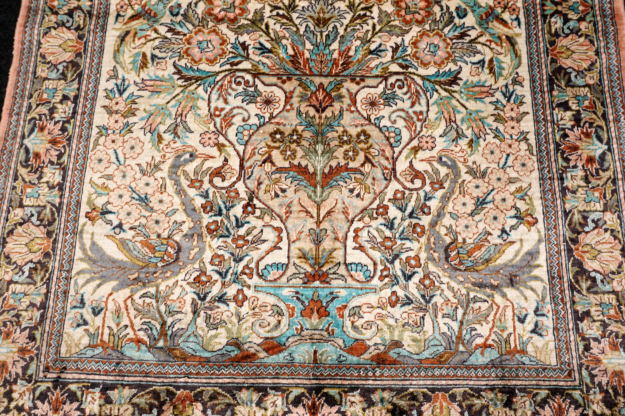 China Ghom Seidenteppich 94 x 63 cm Seide