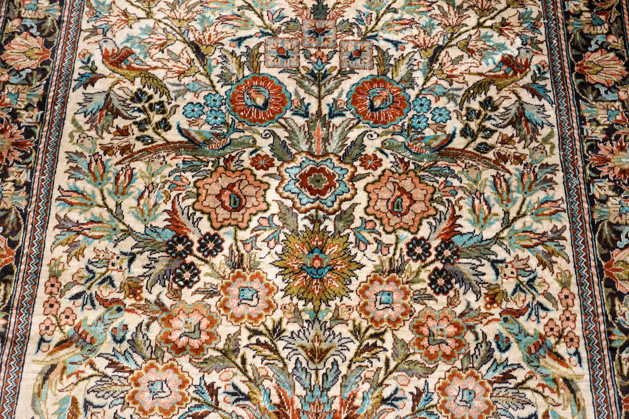 China Ghom Seidenteppich 94 x 63 cm Seide
