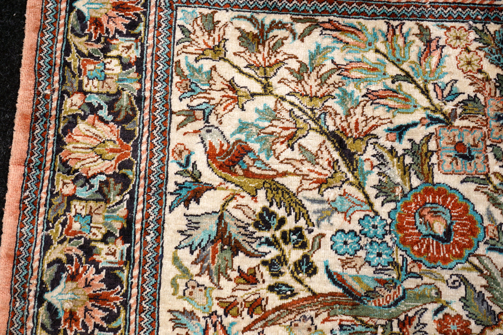 China Ghom Seidenteppich 94 x 63 cm Seide