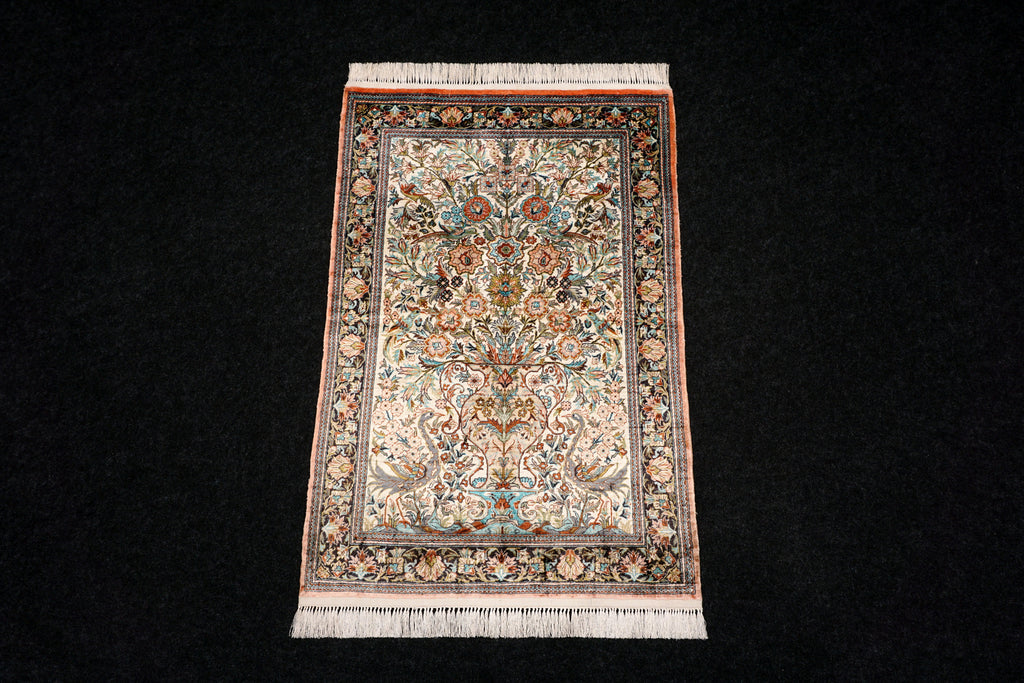 China Ghom Seidenteppich 94 x 63 cm Seide