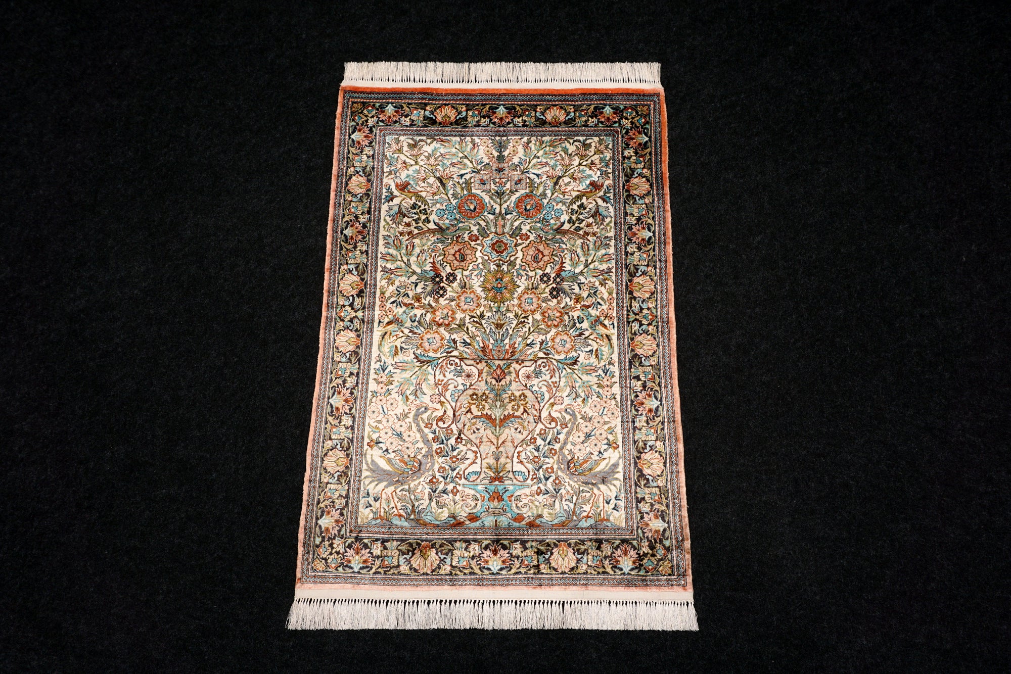 China Ghom Seidenteppich 94 x 63 cm Seide