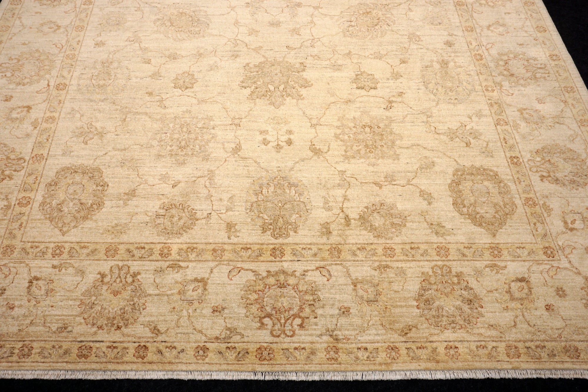 Ziegler Sandfarbe 293 x 250 cm Orient Teppich Handgeknüpft