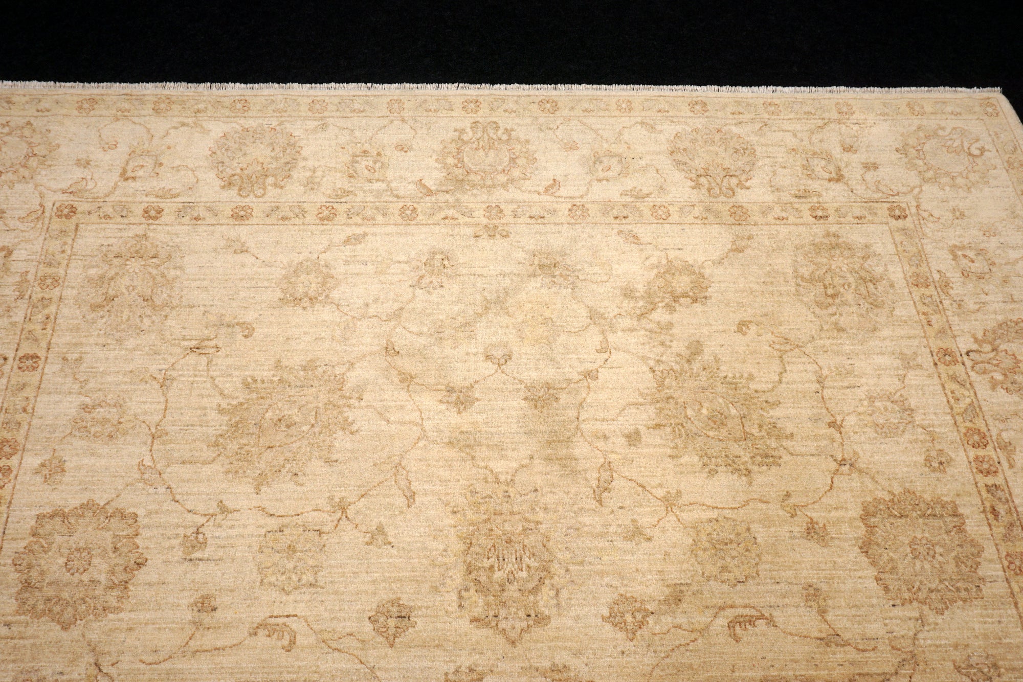 Ziegler Sandfarbe 293 x 250 cm Orient Teppich Handgeknüpft