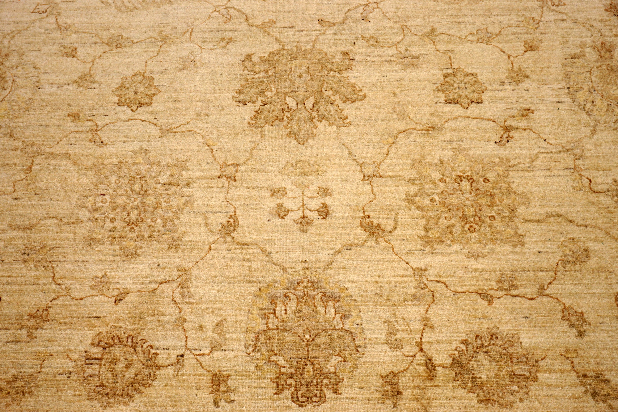 Ziegler Sandfarbe 293 x 250 cm Orient Teppich Handgeknüpft